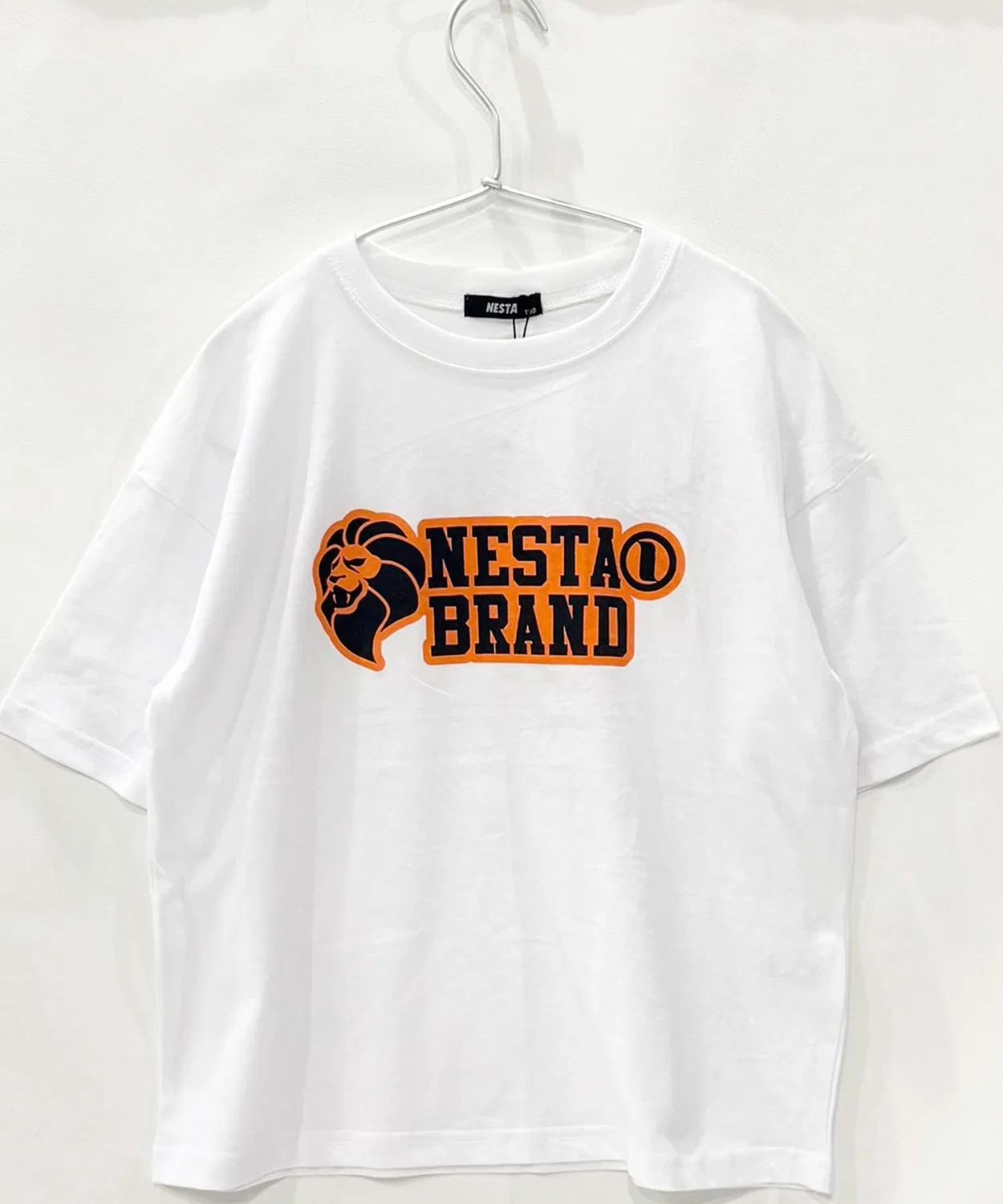 Детская футболка с принтом Oversize BIG T NESTA BRAND, Black — фото 2