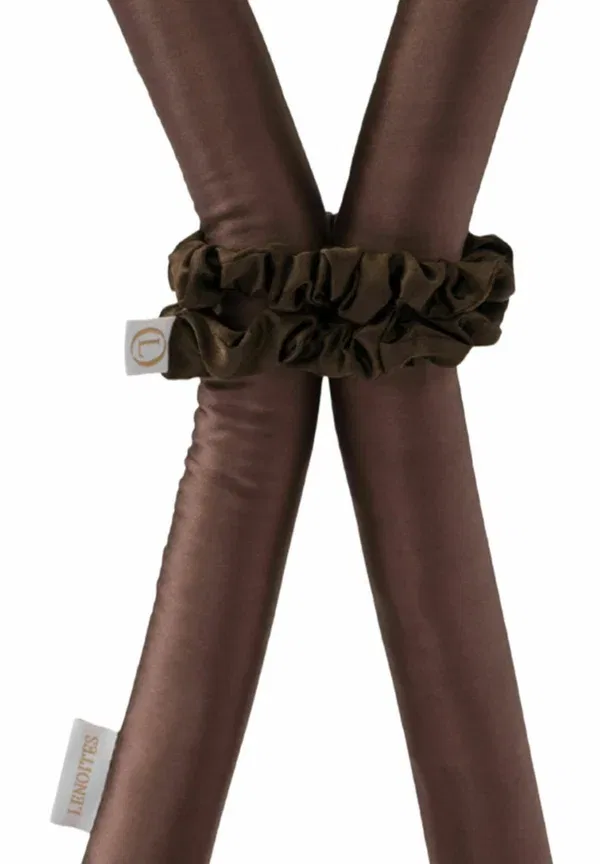 Набор для укладки волос без нагрева Mulberrysilk medium - rollers & heatless curlers Lenoites, Brown — фото 3
