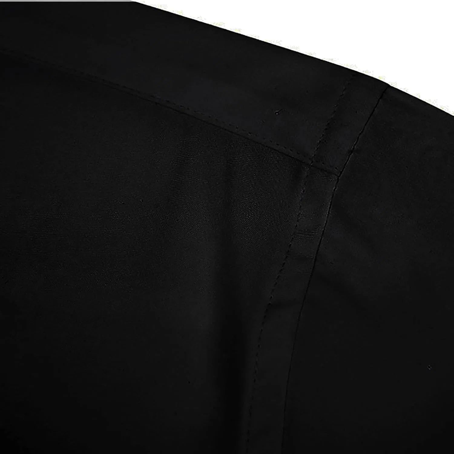 Мужская рубашка с длинным рукавом, Regular Fit, чёрный — фото 4