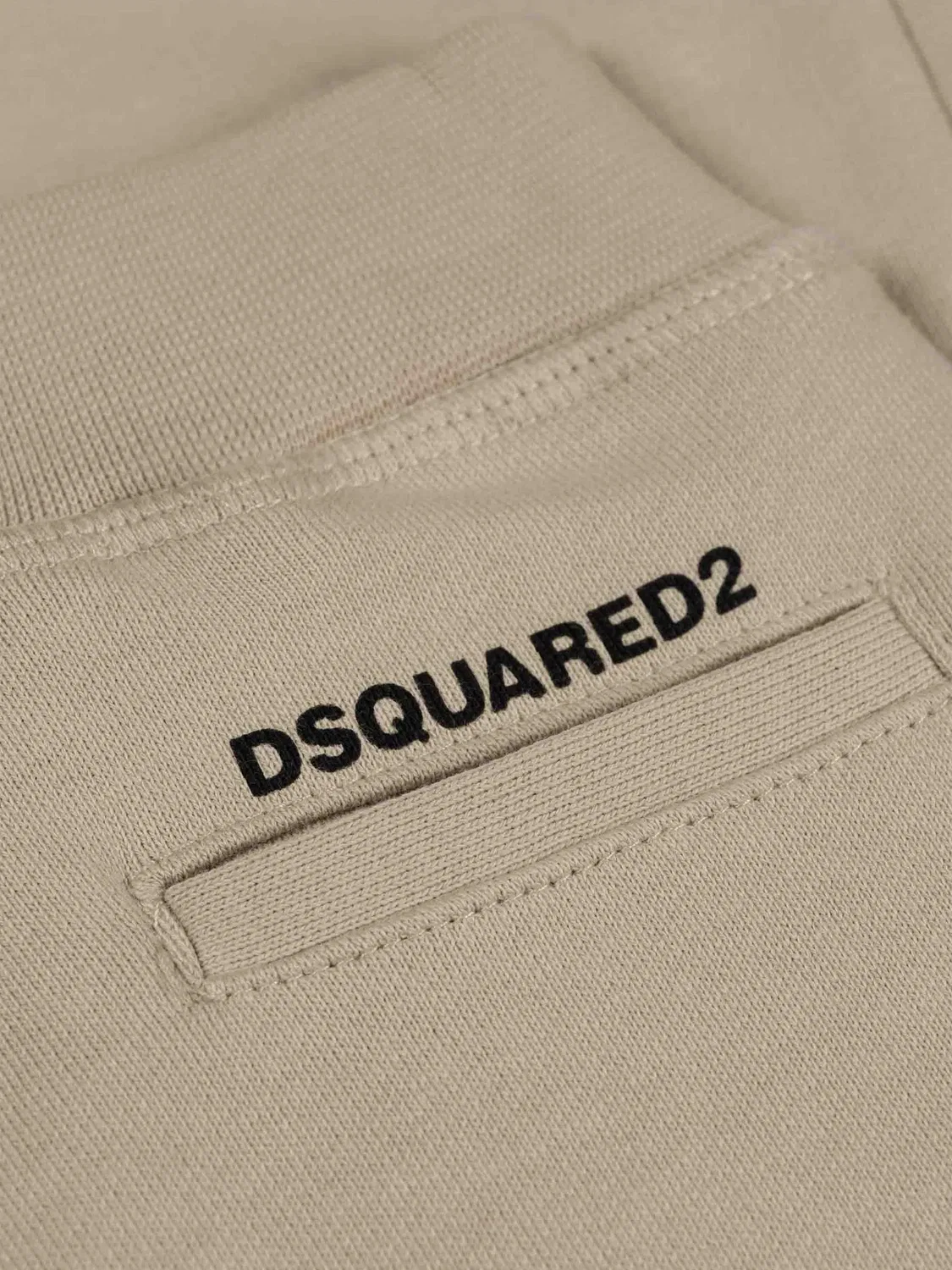 Спортивные брюки с кулиской Dsquared2 Kids, нейтральные цвета — фото 2