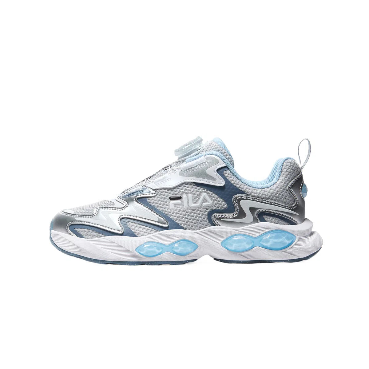 Детские кроссовки для бега с ретро-стилем FILA KIDS, Lunar Rock Gray/Space Silver
