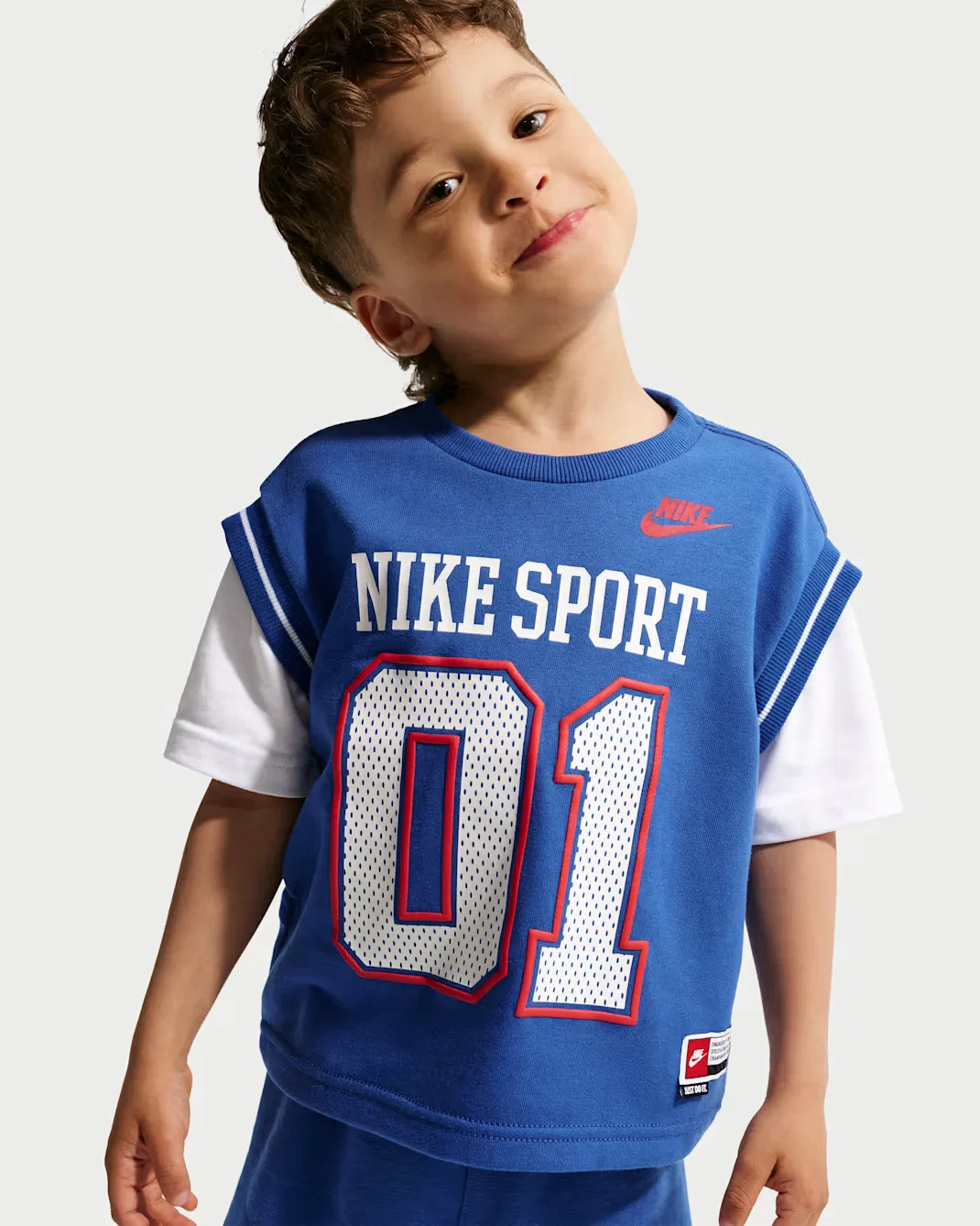 Детский спортивный комплект из двух предметов: шорты и шорты Nike Sportswear, Game Royal — фото 2