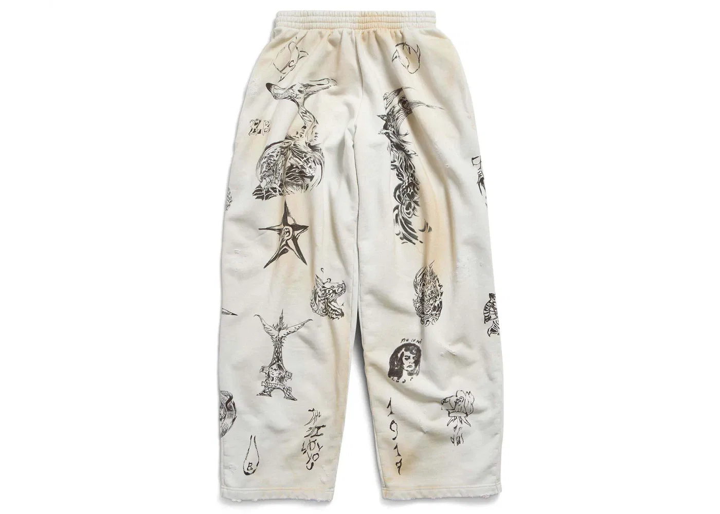 Мужские спортивные штаны свободного кроя Sweatpants Balenciaga, Beige/Brown