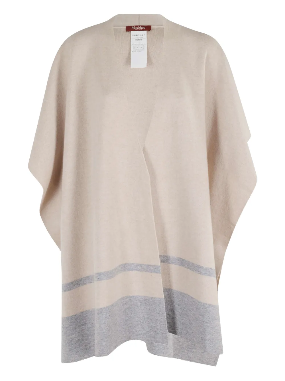 

Кейп Salato в полоску Max Mara, бежевый