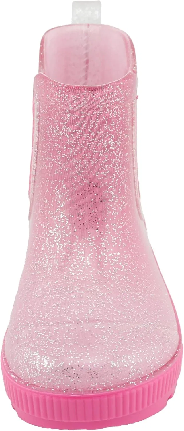 Детские резиновые сапоги Chelsea с принтом BEARPAW, Pink Glitter — фото 4