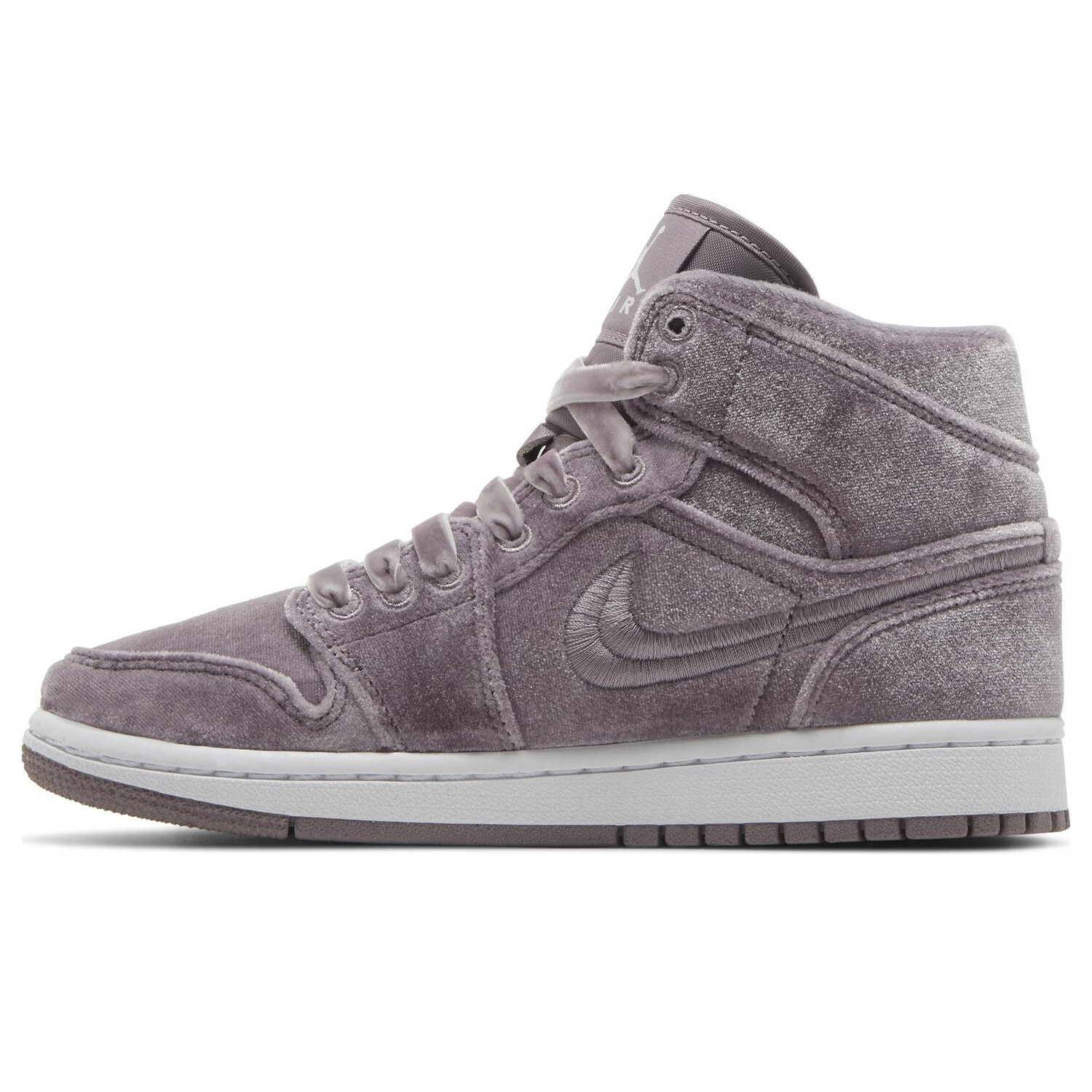 Кроссовки Air Jordan Wmns 1 Mid 'Purple Velvet', Фиолетовый — фото 3