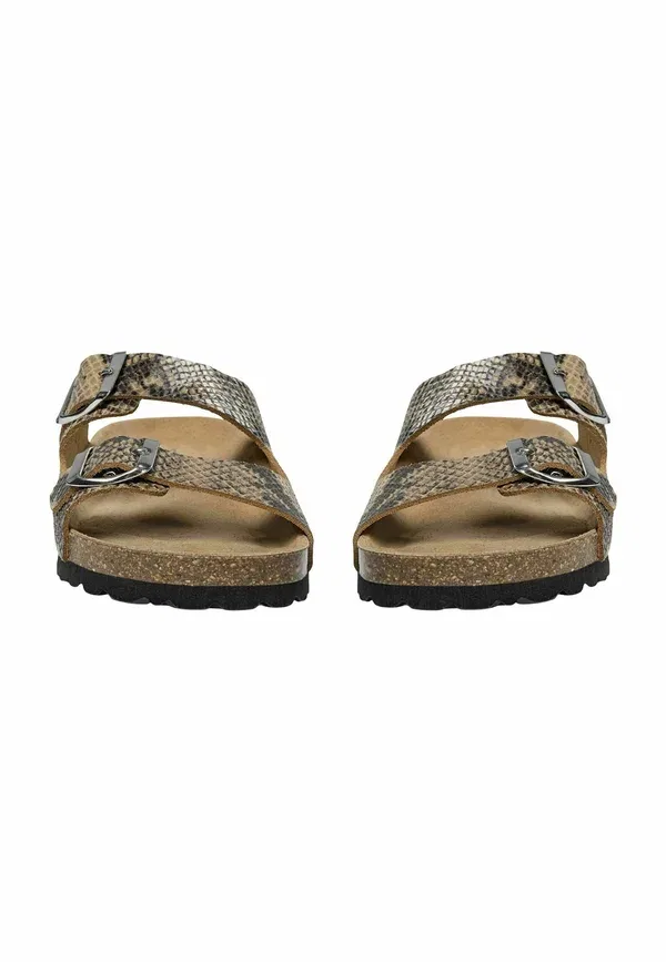 Мюли с принтом animal print Mules Sofie Schnoor, коричневый змеиный — фото 3