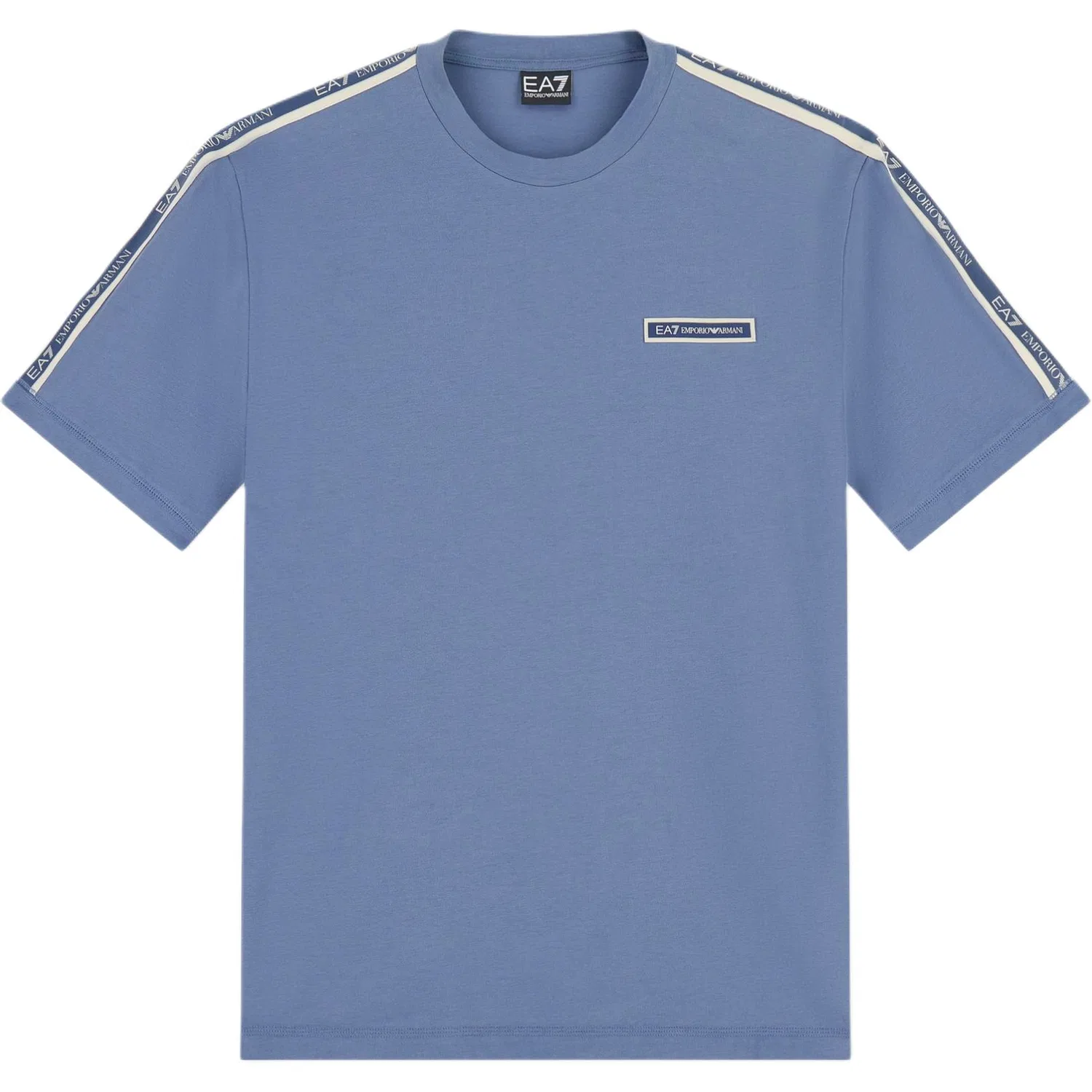 Футболка с круглым вырезом, умеренная, Emporio Armani, Blue Gray