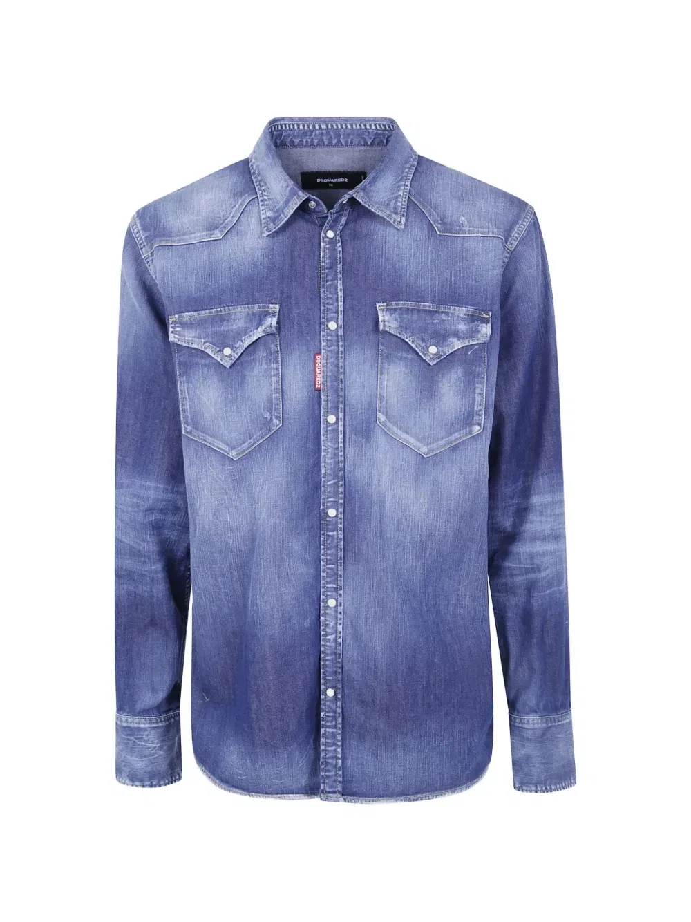 Классическая ковбойская рубашка DSQUARED2, синий