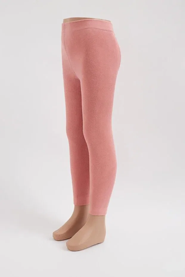 Детские леггинсы для девочек хлопковые Katia&Bony, Peach Color — фото 2