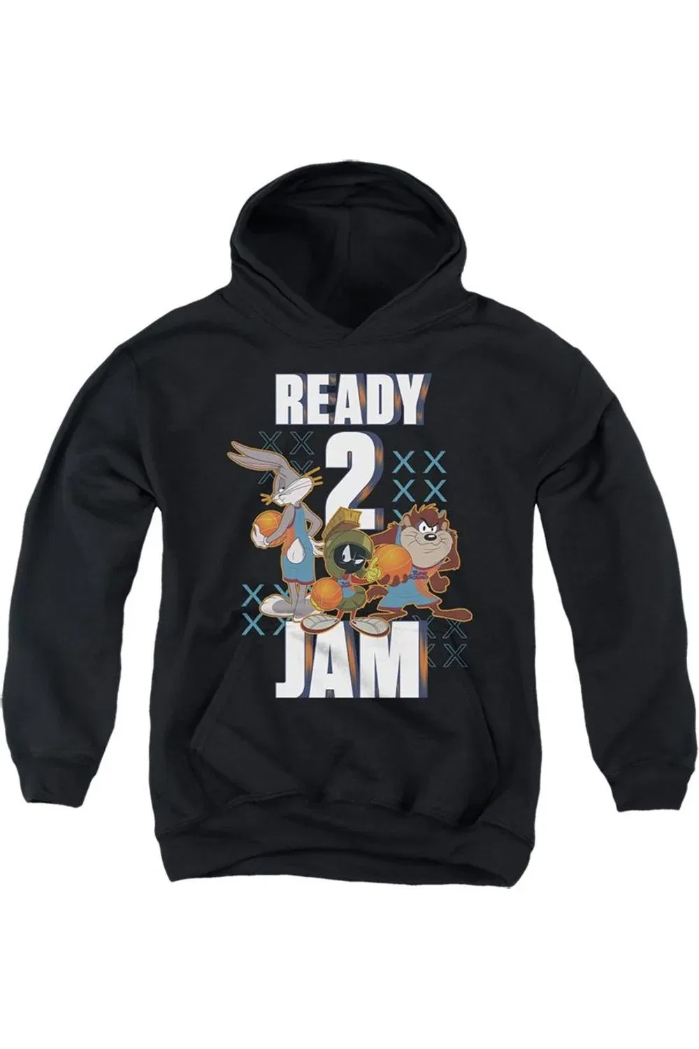 Детское худи с капюшоном Space Jam: A New Legacy Ready 2 Jam Gildan, черный