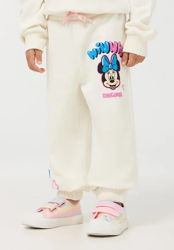 Брюки с принтом Mickey Mouse and friends Tracksuit bottoms Terranova, bianco lana, белый — фото 2