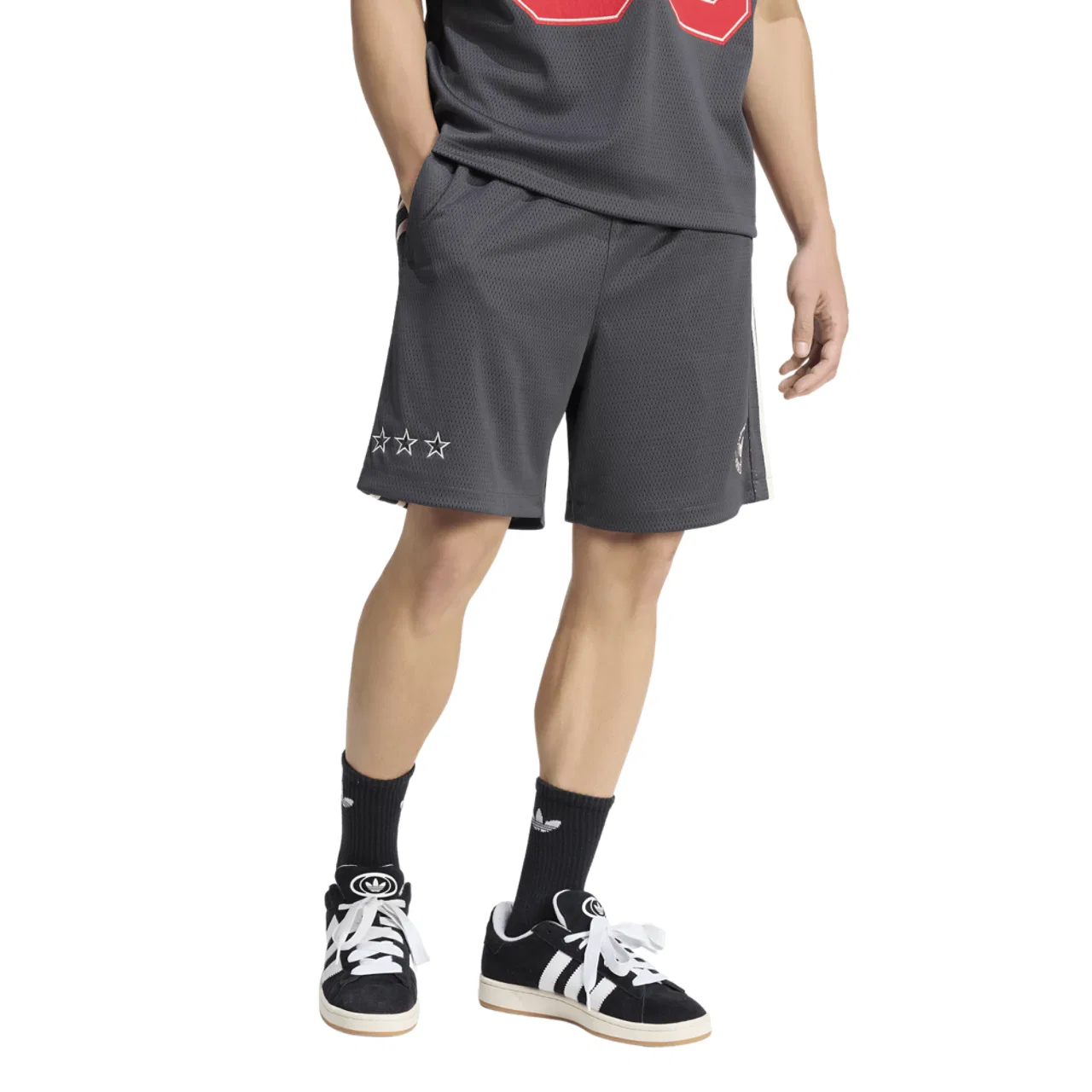 Мужские шорты Santiago Short Adidas, черный/бежевый