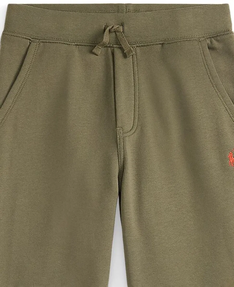 Детские джоггеры из флиса с эластичным поясом Polo Ralph Lauren, Cruise Olive — фото 3