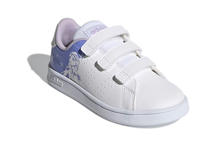 Детские кроссовки для скейтбординга ADVANTAGE PS Low-top Белые/фиолетовые Adidas Neo — фото 3