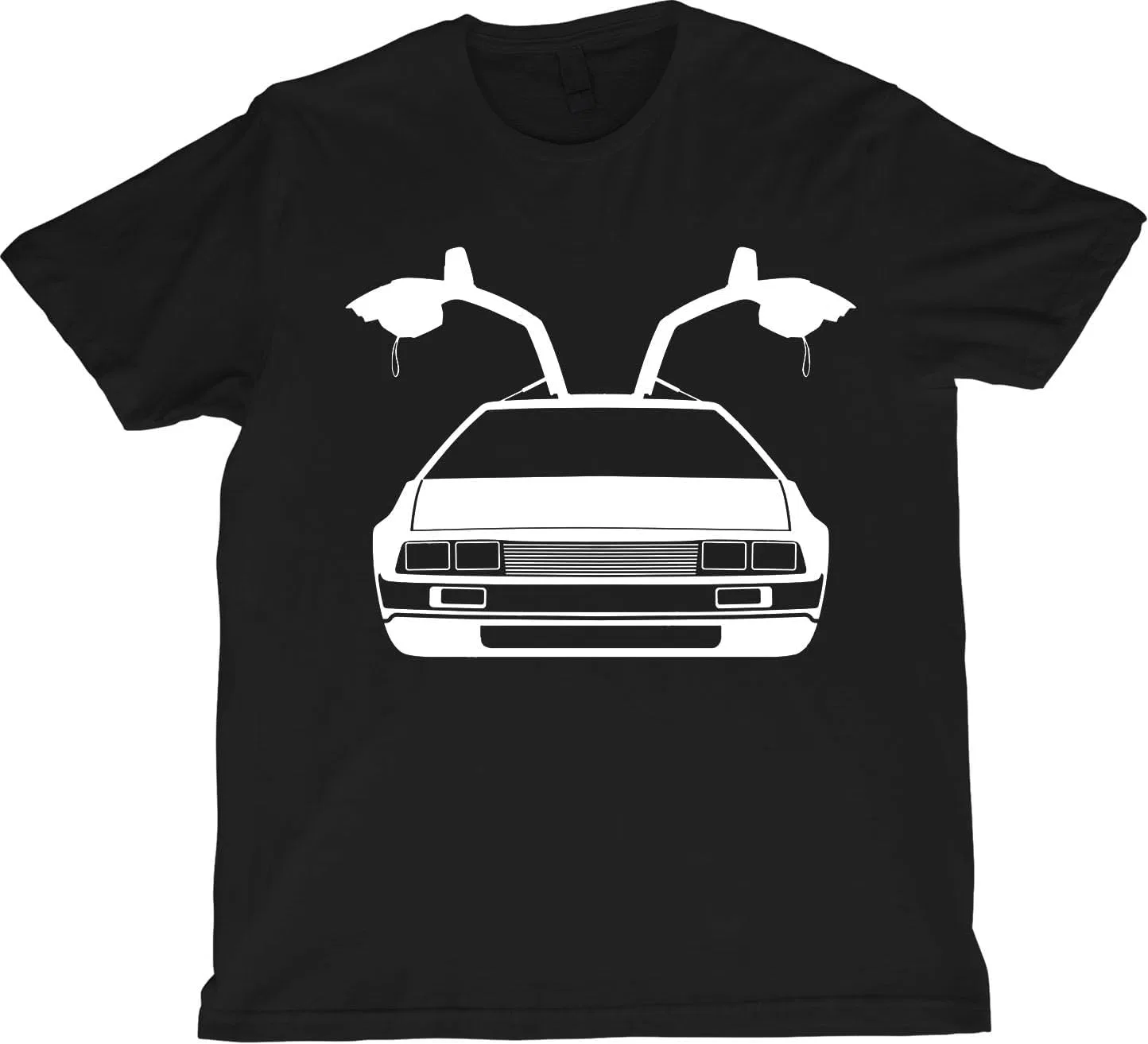 Мужская футболка с силуэтом спортивного купе 1981 Stainless Steel Sports Car, Black