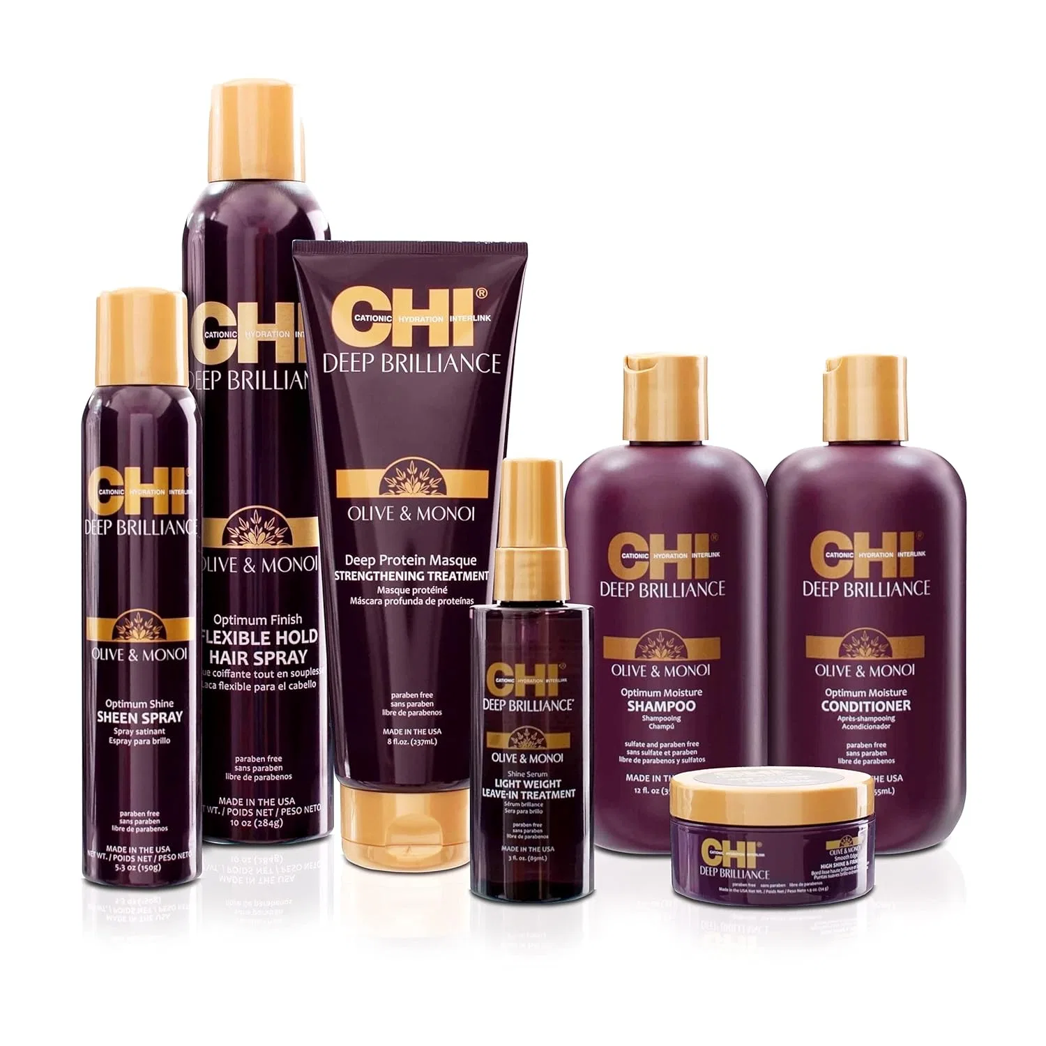 Сыворотка для блеска волос «Deep Brilliance Olive & Monoi Shine Serum» 89 мл от CHI Chi — фото 3