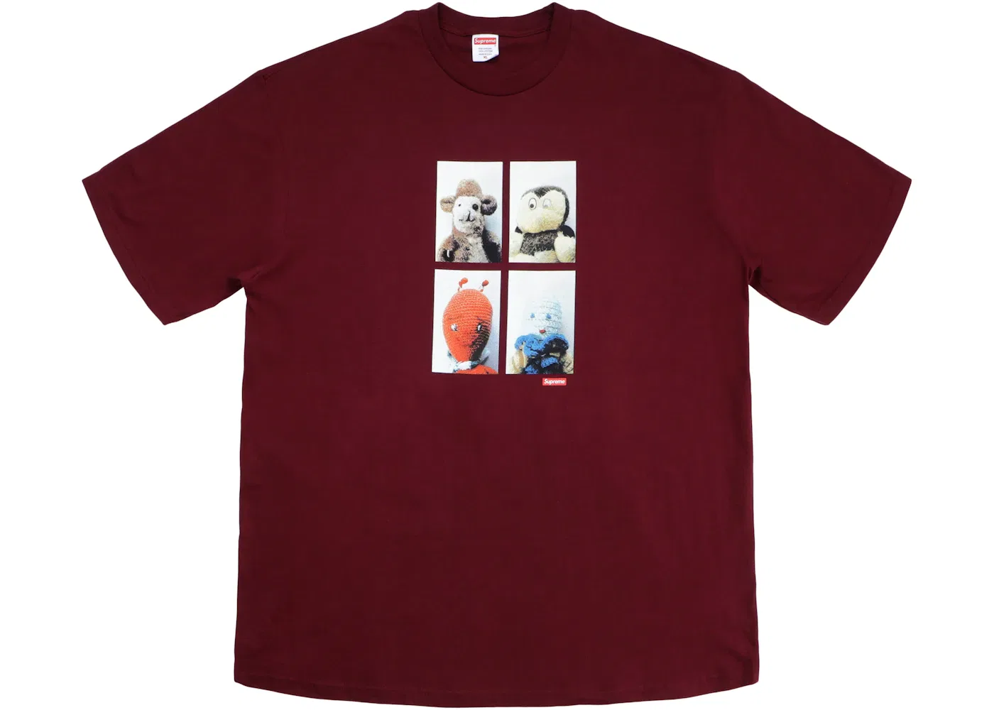 Мужская футболка с принтом Supreme Mike Kelley AhhYouth! Tee, Burgundy