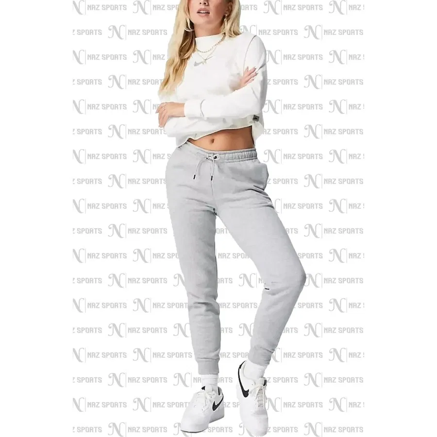 Женские спортивные брюки из футера с принтом Nike Sportswear Essential, Серый — фото 4