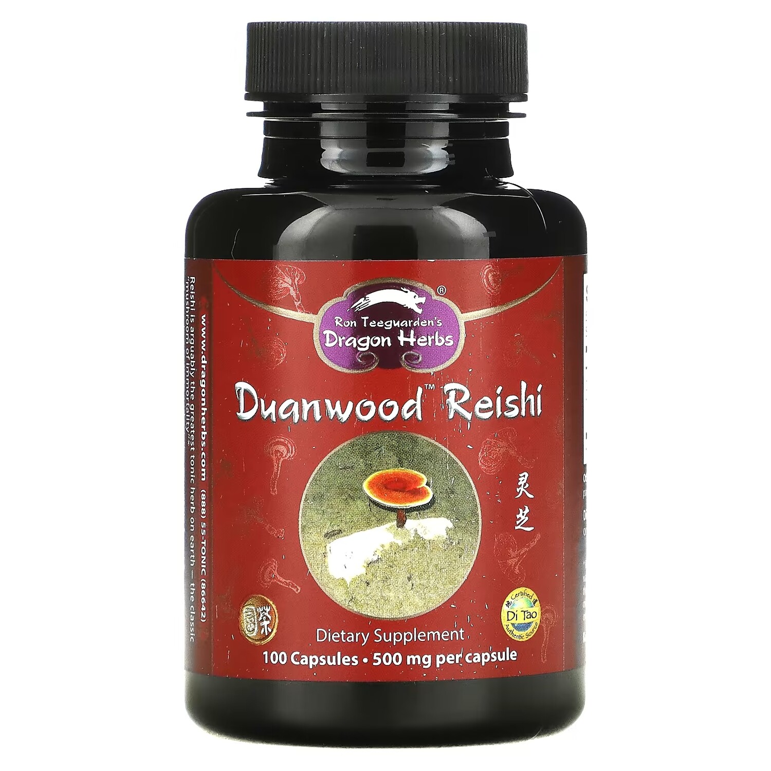 

Добавка Dragon Herbs Duanwood Reishi, 100 вегетарианских капсул