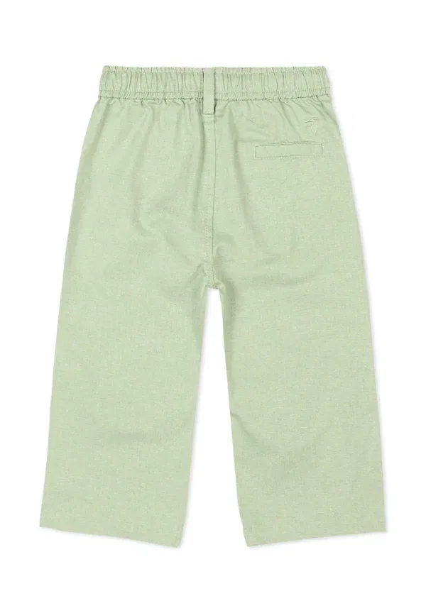 Брюки хлопковые Pantaloni Tru Trussardi Junior, green, зеленый — фото 2