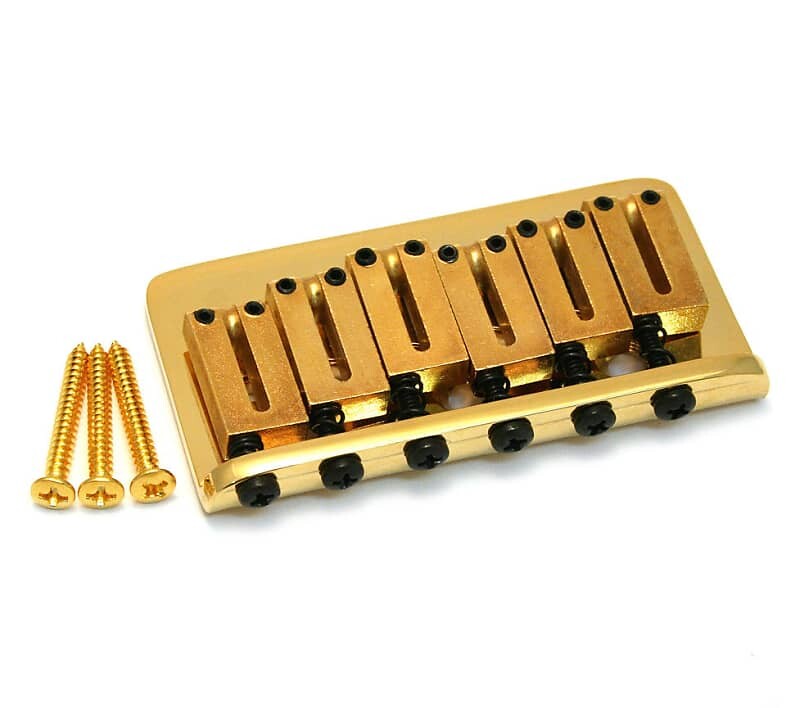 

003-6808-000 Оригинальный бридж Fender Am Srs Gold Hardtail для Stratocaster/Strat 003-6808-000 Genuine Fender Am Srs Gold Hardtail Bridge for Stratocaster/Strat