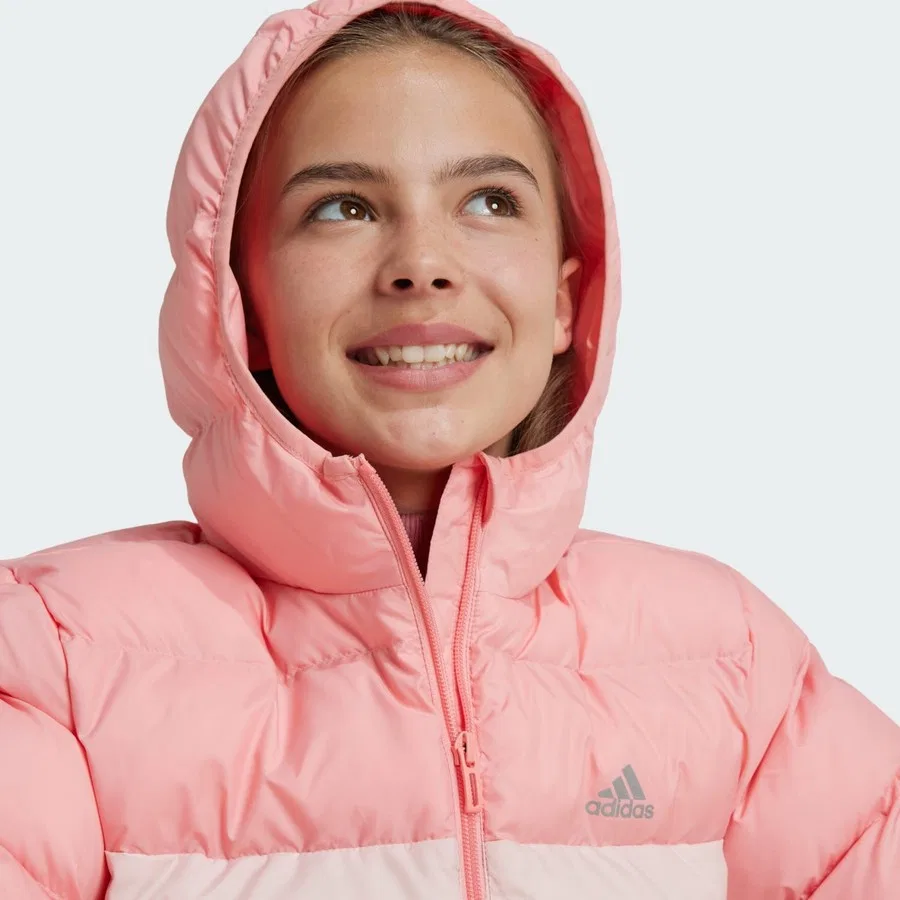 Детская куртка с утеплителем Sportswear IY6916 Synthetic Down Jacket adidas, Розовый — фото 4