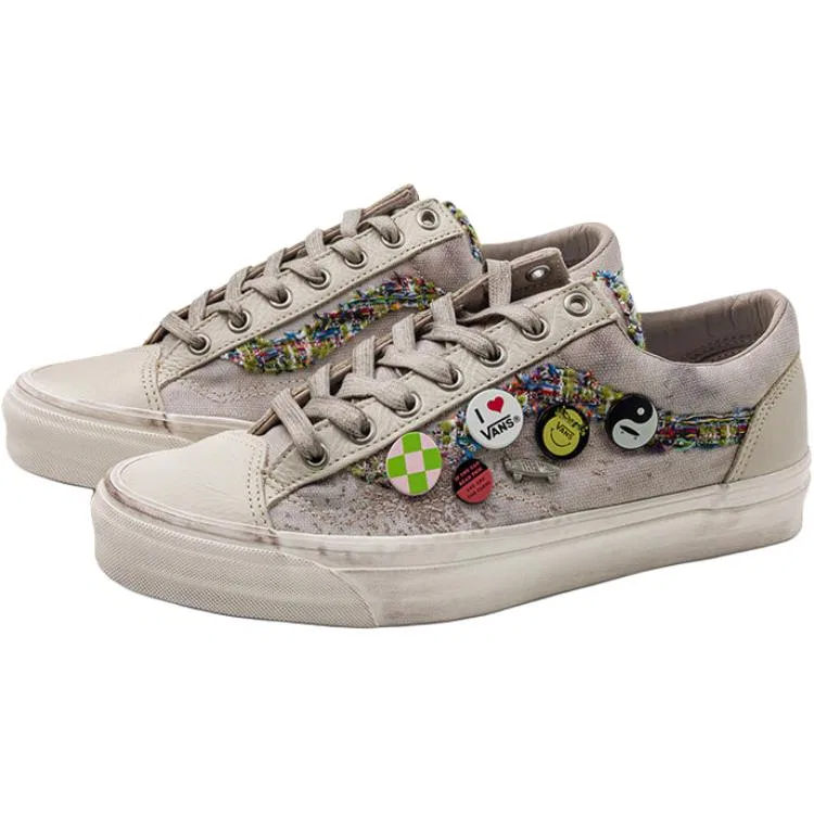 Детские кроссовки для скейтбординга низкие Old Skool 36 Vans, Gray — фото 4