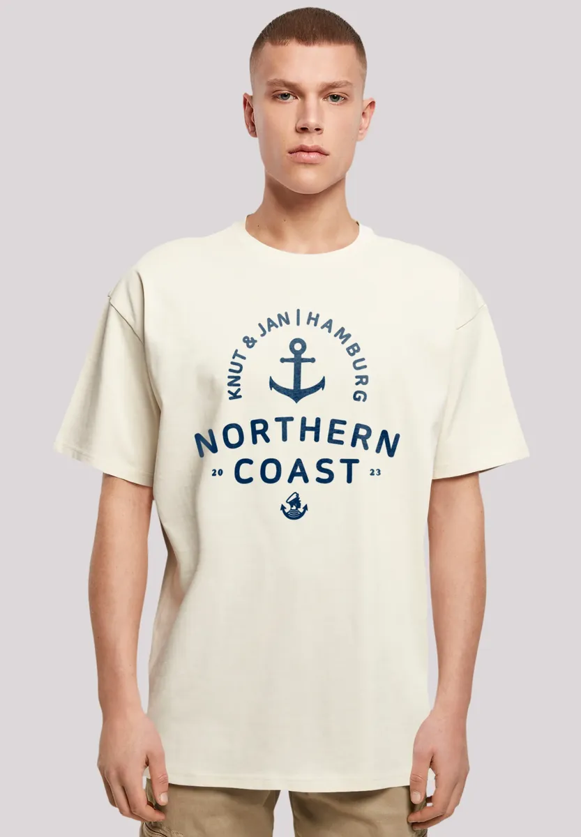 

F4NT4STIC Футболка "Nordsee Knut & Jan Hamburg", принт, цвет Sand