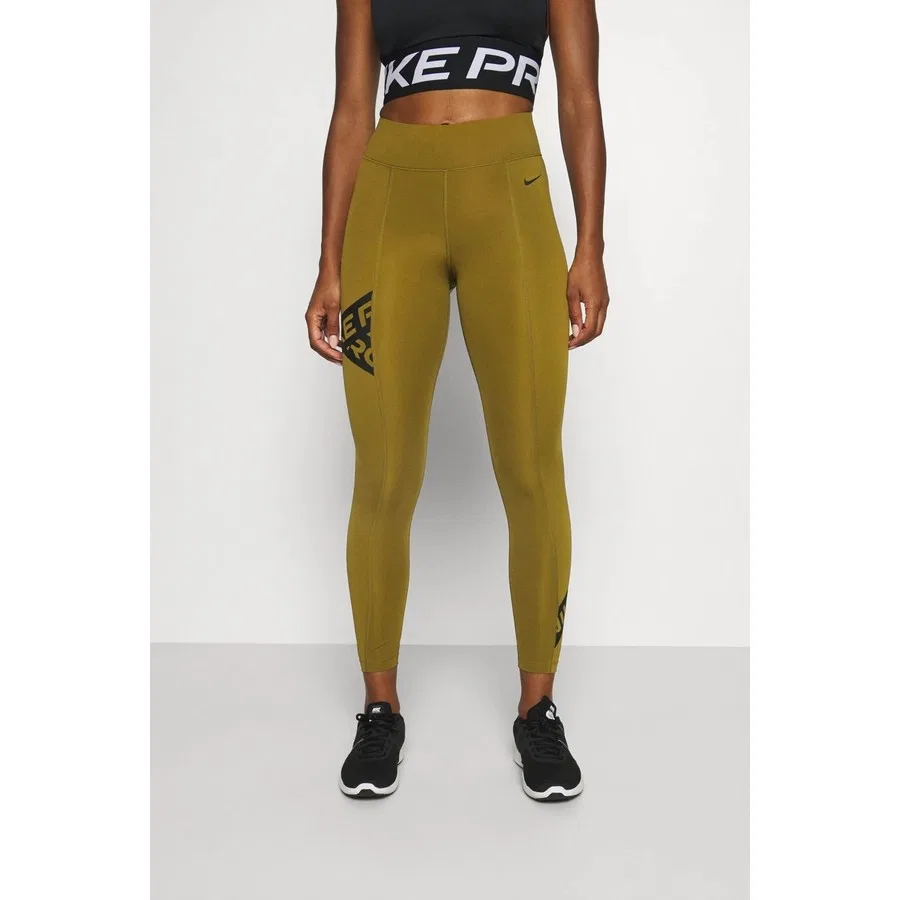 Спортивные леггинсы с принтом Pro Tight Fit 7/8 Graphic Nike, Зеленый
