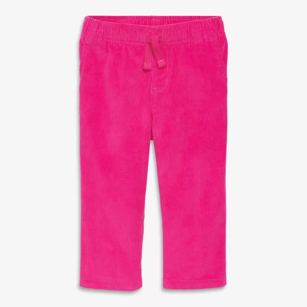 Детские штаны для девочек из вельвета на завязках Primary Fuchsia — фото 2