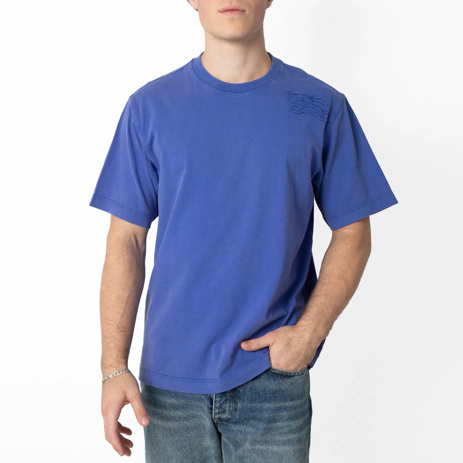 Футболка хлопковая с принтом Signature Equestrian Knight Emblem Cotton T Shirt Burberry, Knight