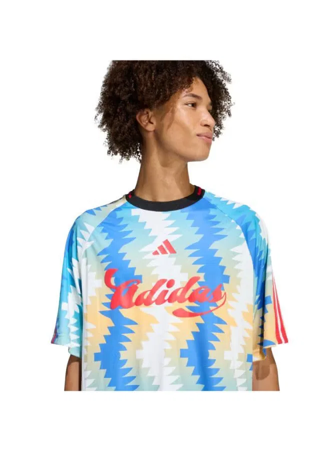 Футболка с принтом House of Tiro x Common Goal Adidas, белый — фото 3