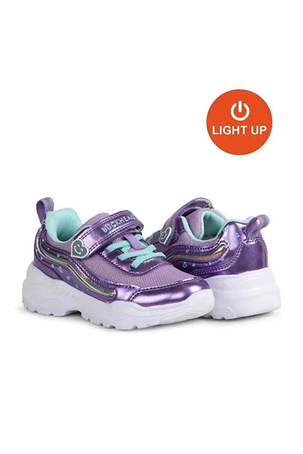 Детские туфли для девочек со светодиодами Buckhead, Lilac — фото 4