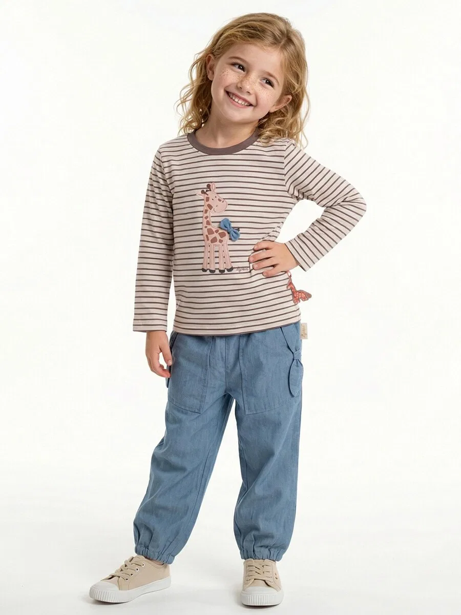 Рубашка SIGIKID 'Langarmshirt Savanne' коричневого цвета — фото 4