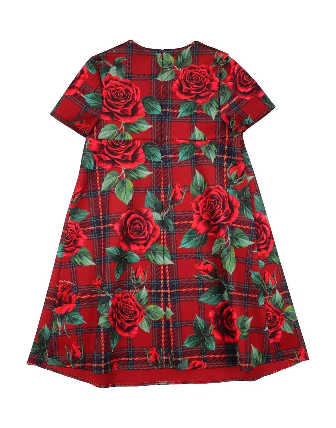 Детское платье для девочек с принтом Dolce&Gabbana, красный — фото 2