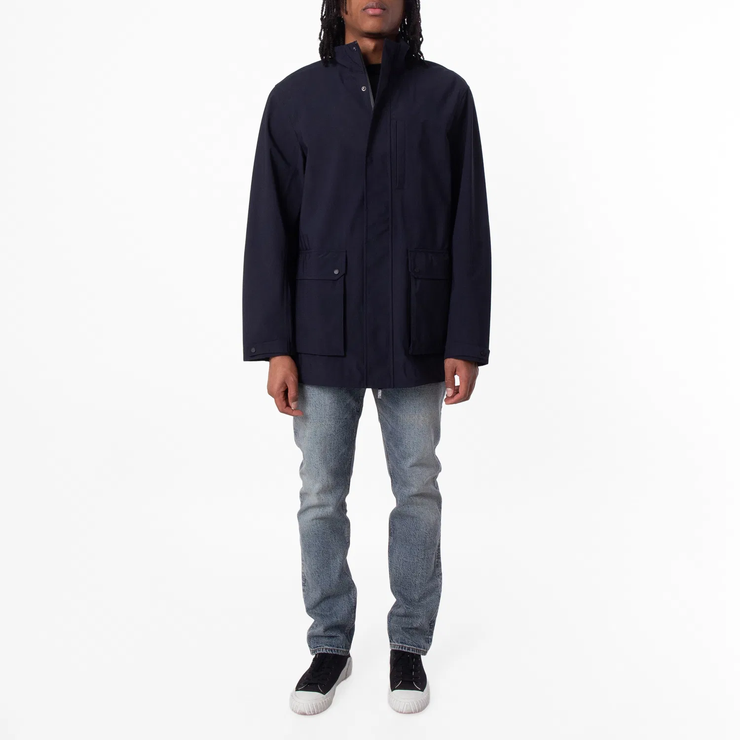 Ветровка из нейлона с водоотталкивающей пропиткой Emporio Armani, Iconico 0920 Blu Navy Ea