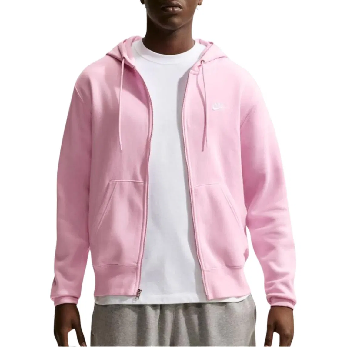 Мужская толстовка с капюшоном Light Pink Nike