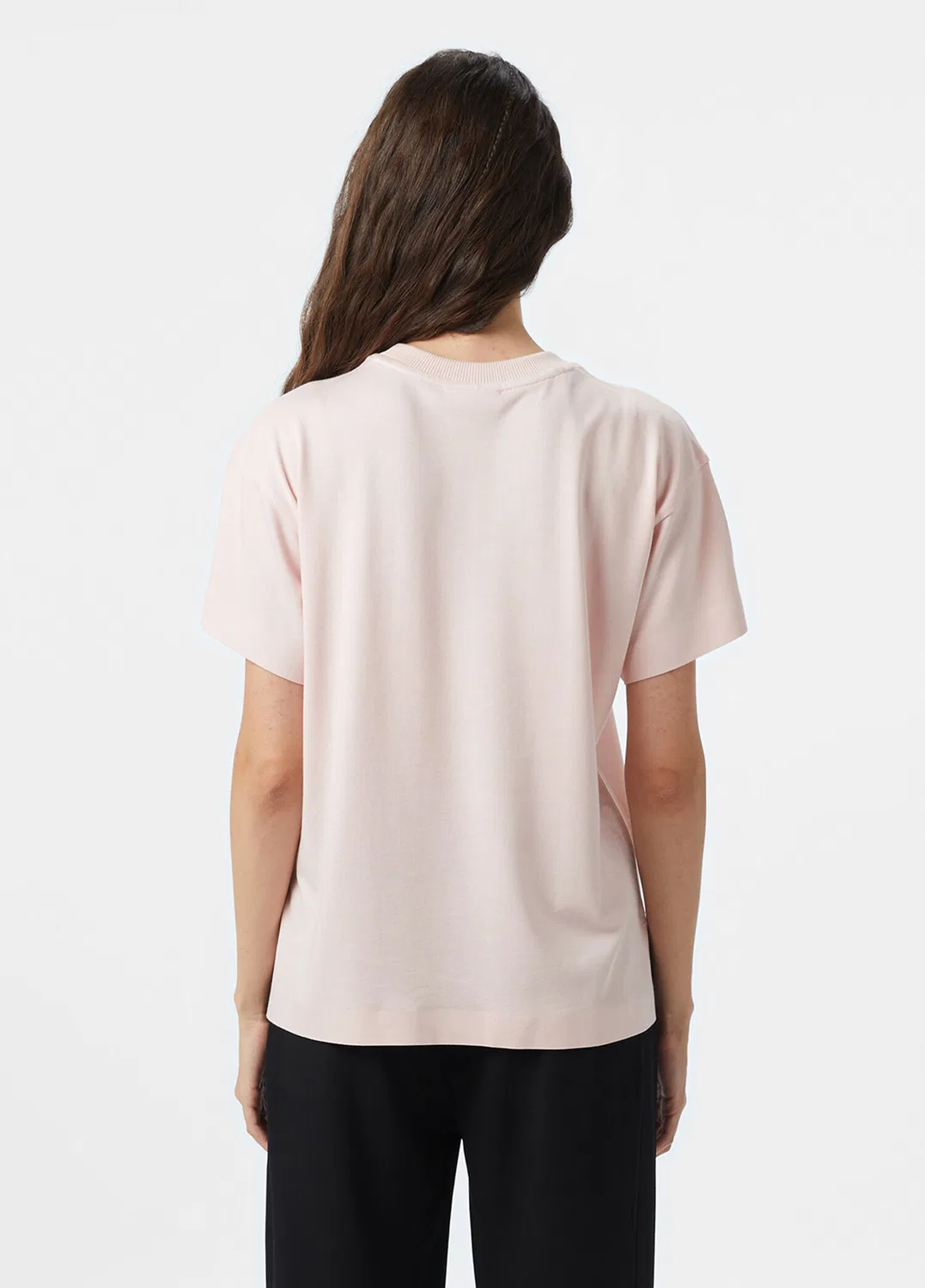 Футболка Lacoste Loose Fit PEMBE-ADY, с логотипом крокодила, розовая — фото 3