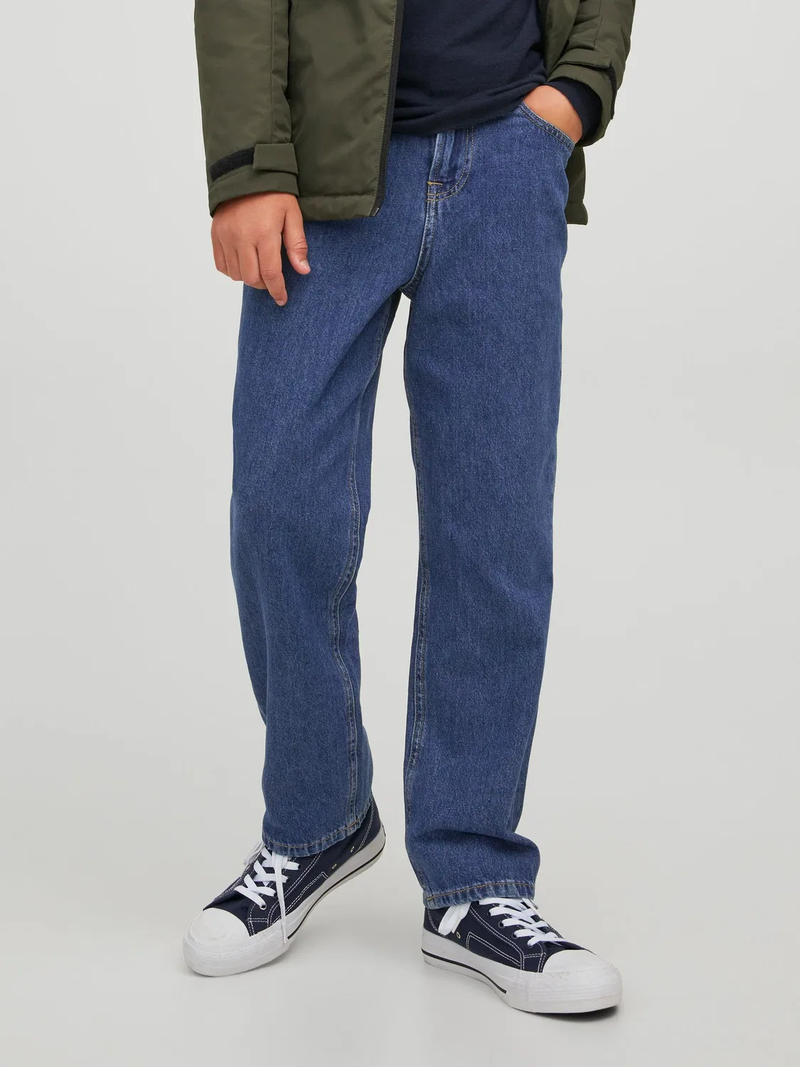 Джинсы свободного кроя Chris, JACK & JONES Junior, синие