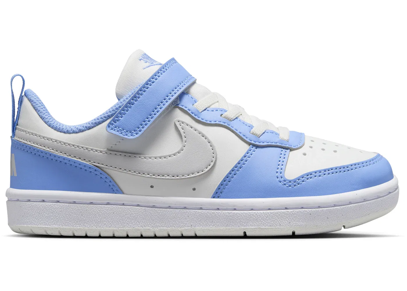Детские кроссовки с низким профилем Nike Court Borough Low Recraft, Summit White/Cobalt Pulse/White/Vast Grey