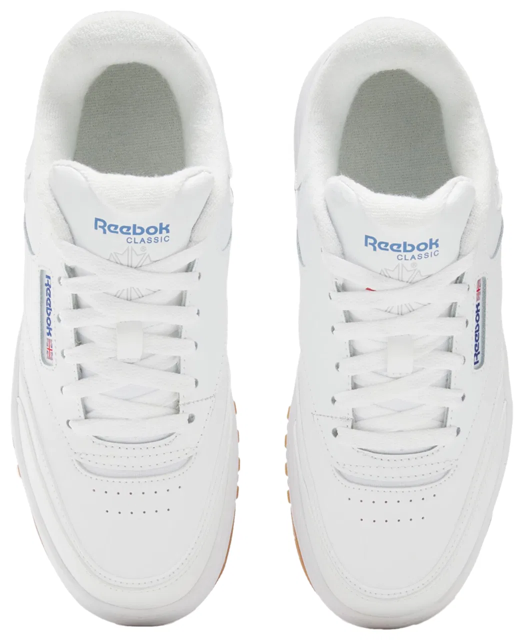 Детские кроссовки для девочек с платформой Reebok Club C Extra, Footwear White Footwear White Vector Blue — фото 4