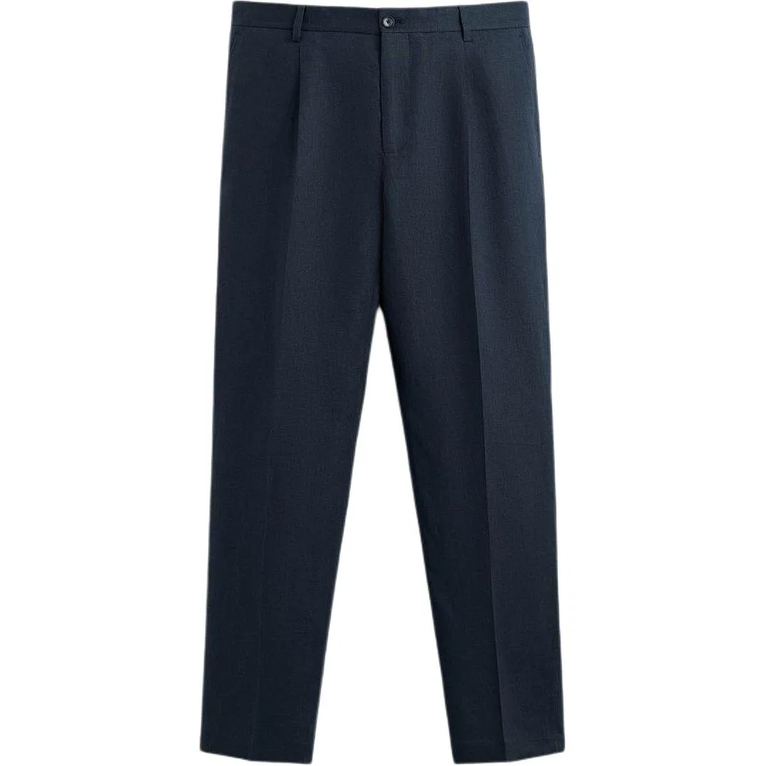 Повседневные брюки прямого кроя Unisex Deep Sea Blue ZARA, Deep Sea Blue