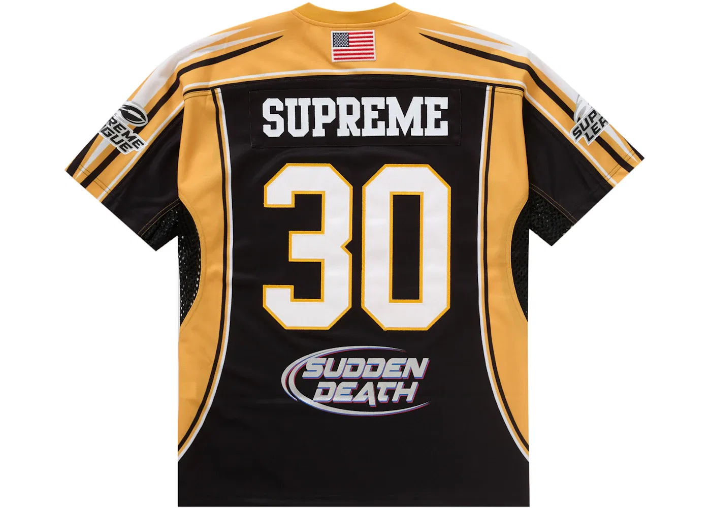 Мужская футбольная джерси с принтом Sudden Death Supreme, Black