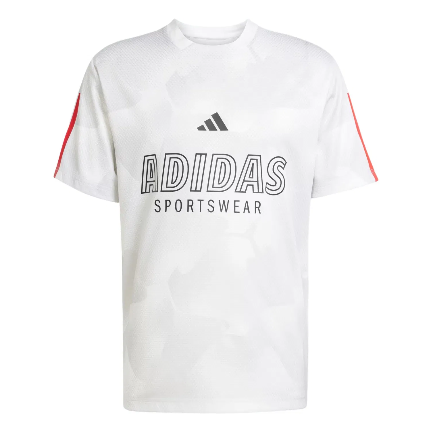 Детская футболка с принтом Adidas TIRO NATIONS PACK, White/Bright Red/Multicolor