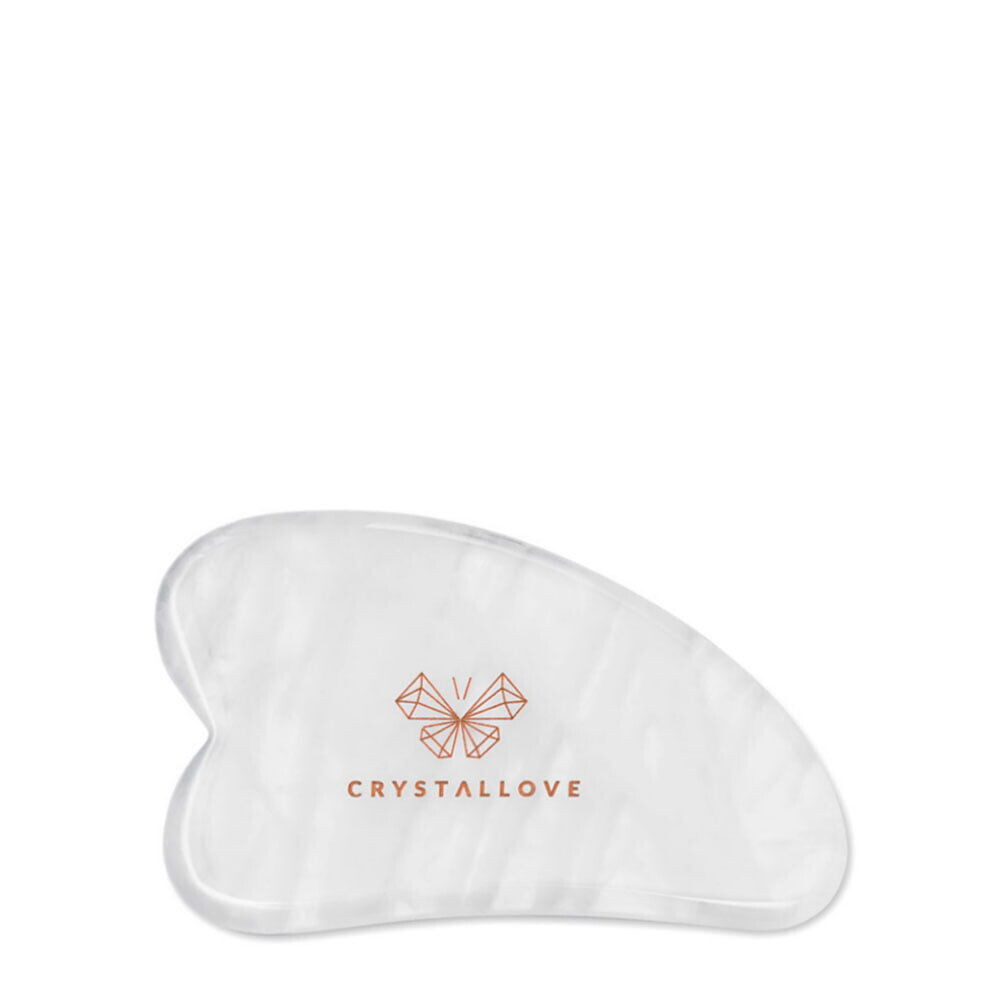 Crystallove Crystal Collection Массажная пластина для лица гуаша из горного хрусталя, 1 шт. — фото 4