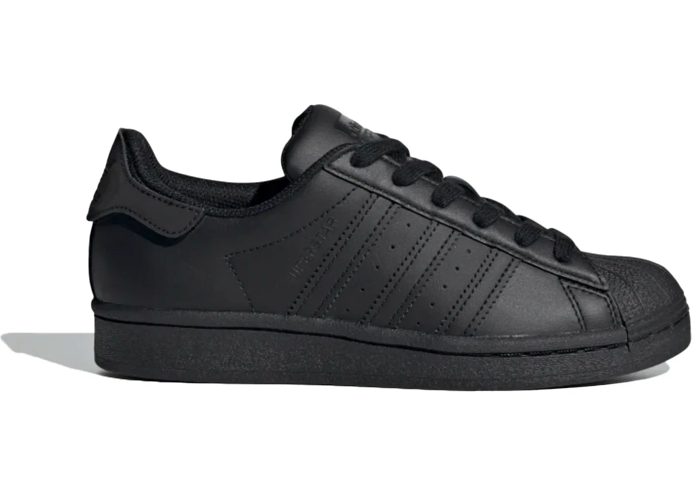 Детские кроссовки Adidas Superstar Core Black Black, цвет Core Black/Core Black Cloud White