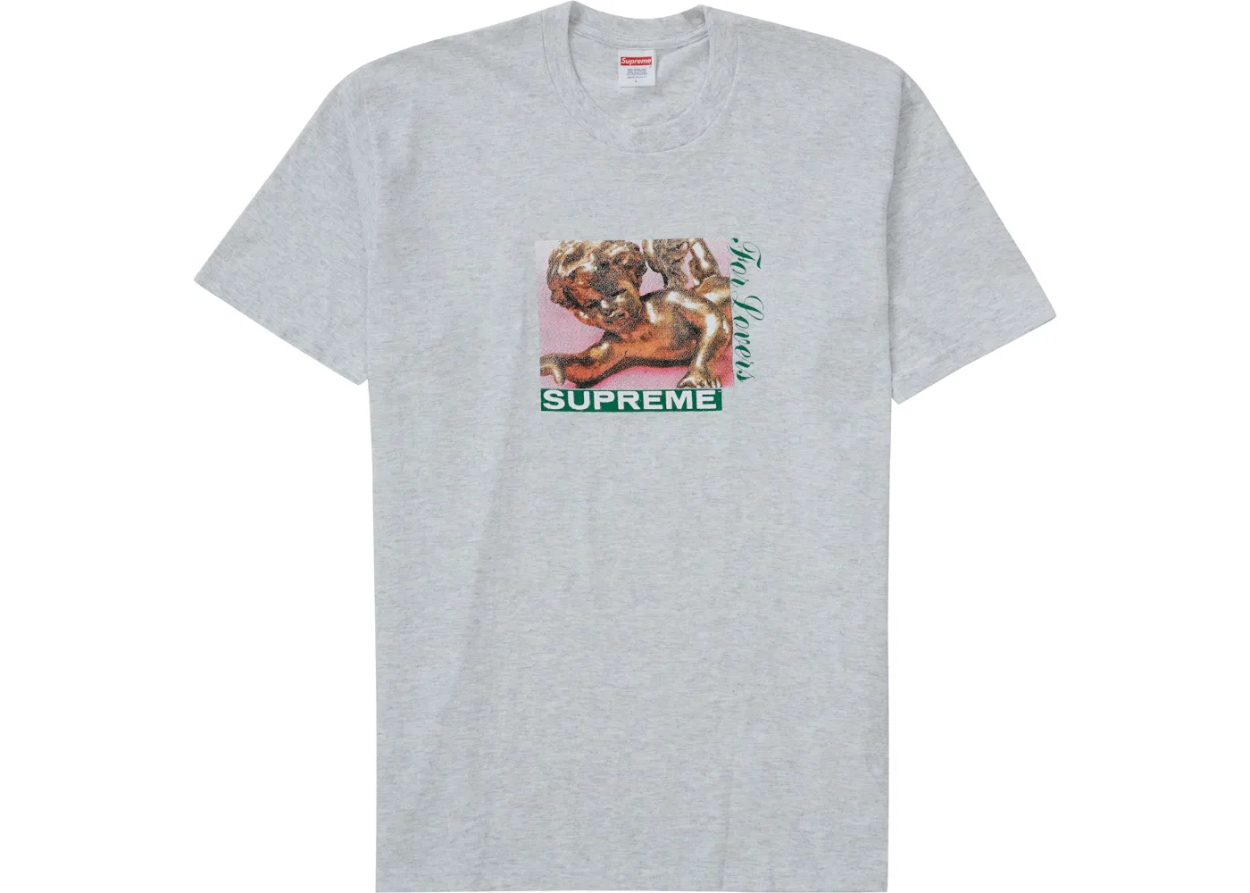 Мужская футболка с принтом Supreme Lovers Tee Supreme, Ash Grey
