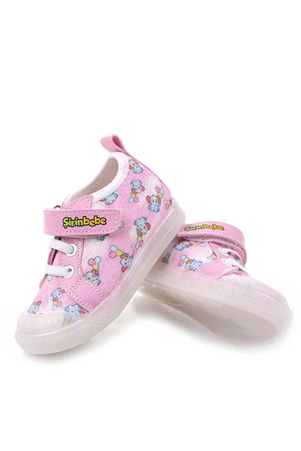 Детские туфли для девочек с ортопедической стелькой Şirin Bebe, Pink — фото 3