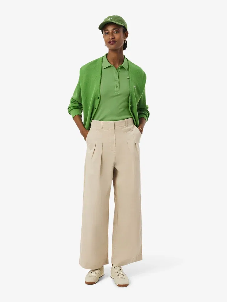 Футболка поло LACOSTE Apple Green, Slim Fit, Яблочно-зеленый — фото 4